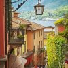 Bellagio Village Lake Como Italy Diamond Painting