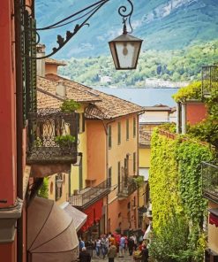 Bellagio Village Lake Como Italy Diamond Painting