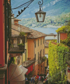 Bellagio Village Lake Como Italy Diamond Painting