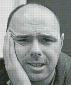 Black And White Karl Pilkington Diamond Painting