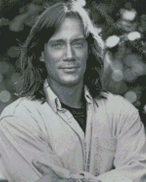 Black And White Kevin Sorbo Diamond Painting