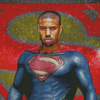 Black Superman Diamond Painting