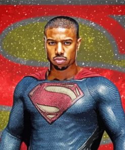 Black Superman Diamond Painting