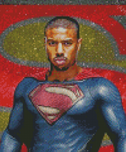 Black Superman Diamond Painting