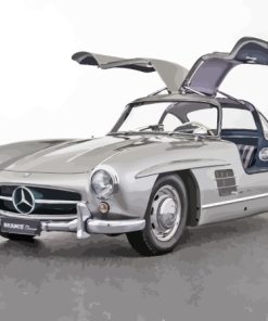 Black And White Mercedes SL 300 Diamond Painting