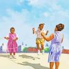 Black Girl Jumping Rope Diamond Painting