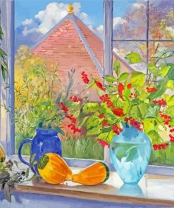 Blooming Garden Window Diamond Painting