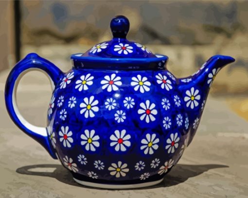 Vintage Polish Teapot Diamond Painting