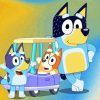 Bluey Bandit Bingo Cartoon Diamond Painting