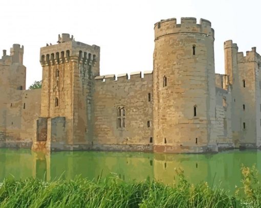 Bodiam Castle England Diamond Painting