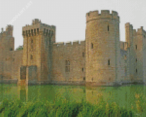 Bodiam Castle England Diamond Painting