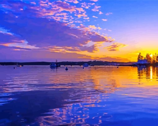 Boothbay At Sunset Diamond Painting