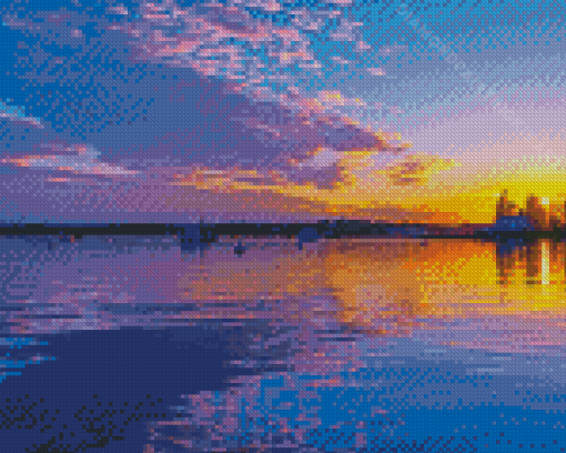 Boothbay At Sunset Diamond Painting