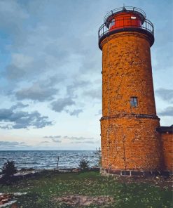 Brick Lighthouse Seaside Diamond Painting