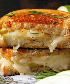 Brie And Apple Grilled Cheese Diamond Painting