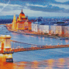 Budapest Evening View Diamond Painting