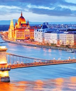 Budapest Evening View Diamond Painting