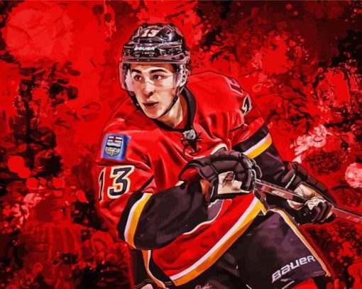 Calgary Flames Ice Hockey Player Diamond Painting