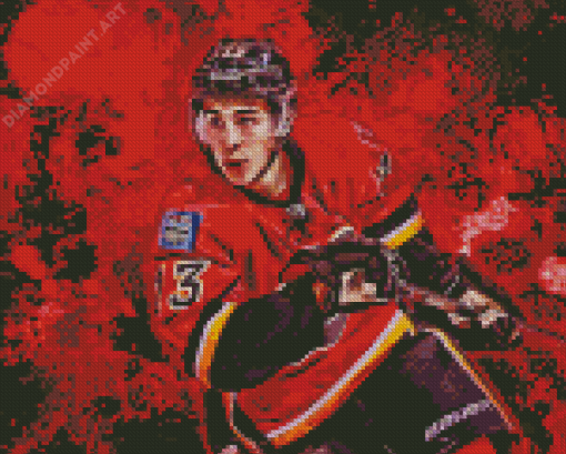 Calgary Flames Ice Hockey Player Diamond Painting