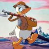 Cartoon Soldier Duck Diamond Painting