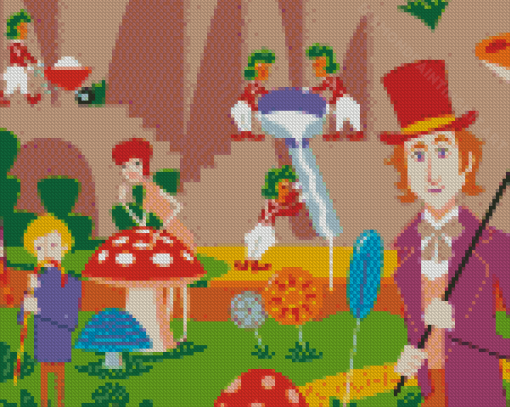 Willy Wonka And The Chocolate Factory Diamond Painting