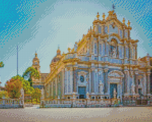 Catania Sicily Cathedral Diamond Painting