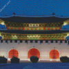 Chinese Palace By Night Diamond Painting