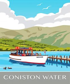 Coniston Water Poster Diamond Painting