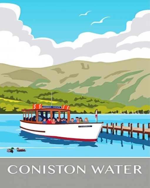 Coniston Water Poster Diamond Painting