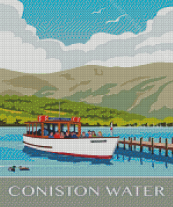 Coniston Water Poster Diamond Painting