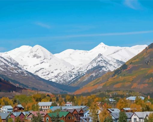 Crested Butte Town Diamond Painting