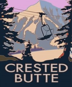 Crested Butte Poster Diamond Painting