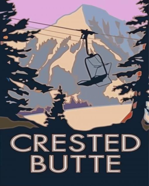 Crested Butte Poster Diamond Painting