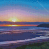 Croyde Beach At Sunset Diamond Painting