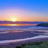 Croyde Beach At Sunset Diamond Painting