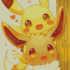 Cute Pikachu And Eevee Diamond Painting