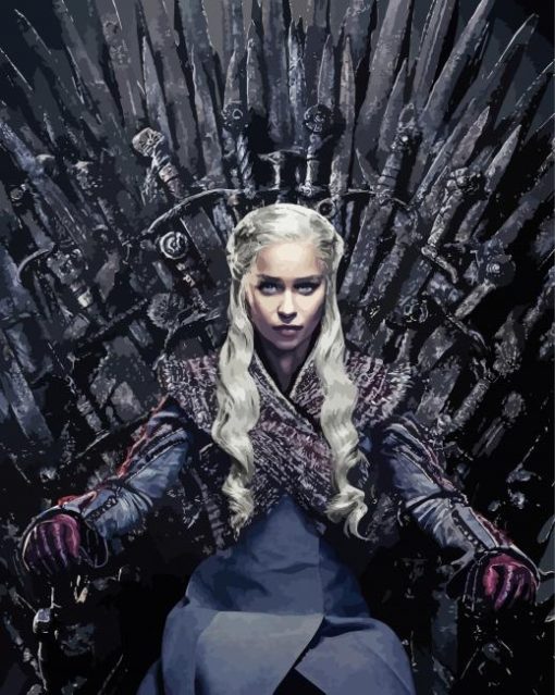 Daenerys The Iron Throne Diamond Painting