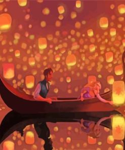 Disney Rapunzel Lanterns Diamond Painting