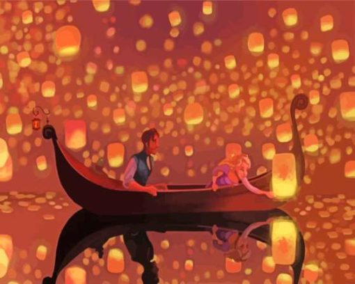 Disney Rapunzel Lanterns Diamond Painting