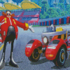 Doctor Eggman With Racing Car Diamond Painting