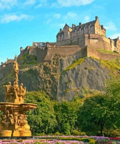 Edinburgh Castle Scotland Diamond Painting