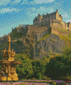 Edinburgh Castle Scotland Diamond Painting