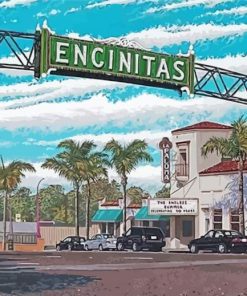 Encinitas City California Diamond Painting