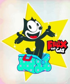 Felix The Cat Cartoon Diamond Painting