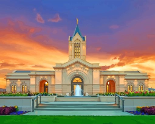 Fort Collins Colorado Temple Diamond Painting