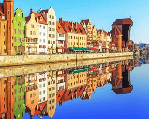 Gdansk Old Town Poland Diamond Painting