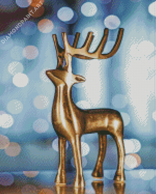 Gold Deer Decoration Diamond Painting