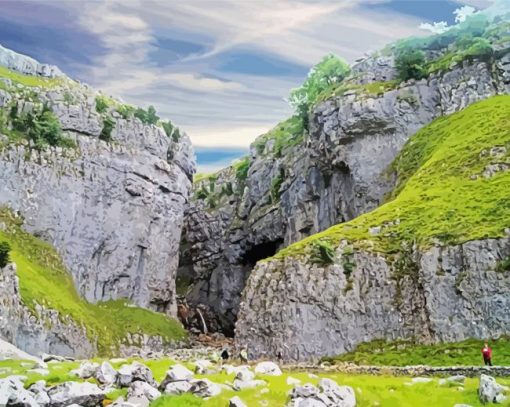 Gordale Scare Malham Diamond Painting