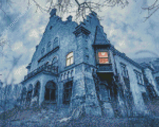 Gothic Horror House Diamond Painting