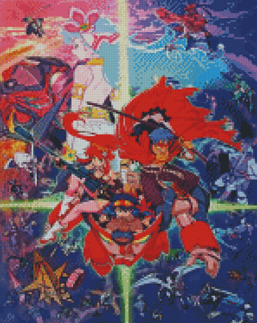 Gurren Lagann Anime Diamond Painting